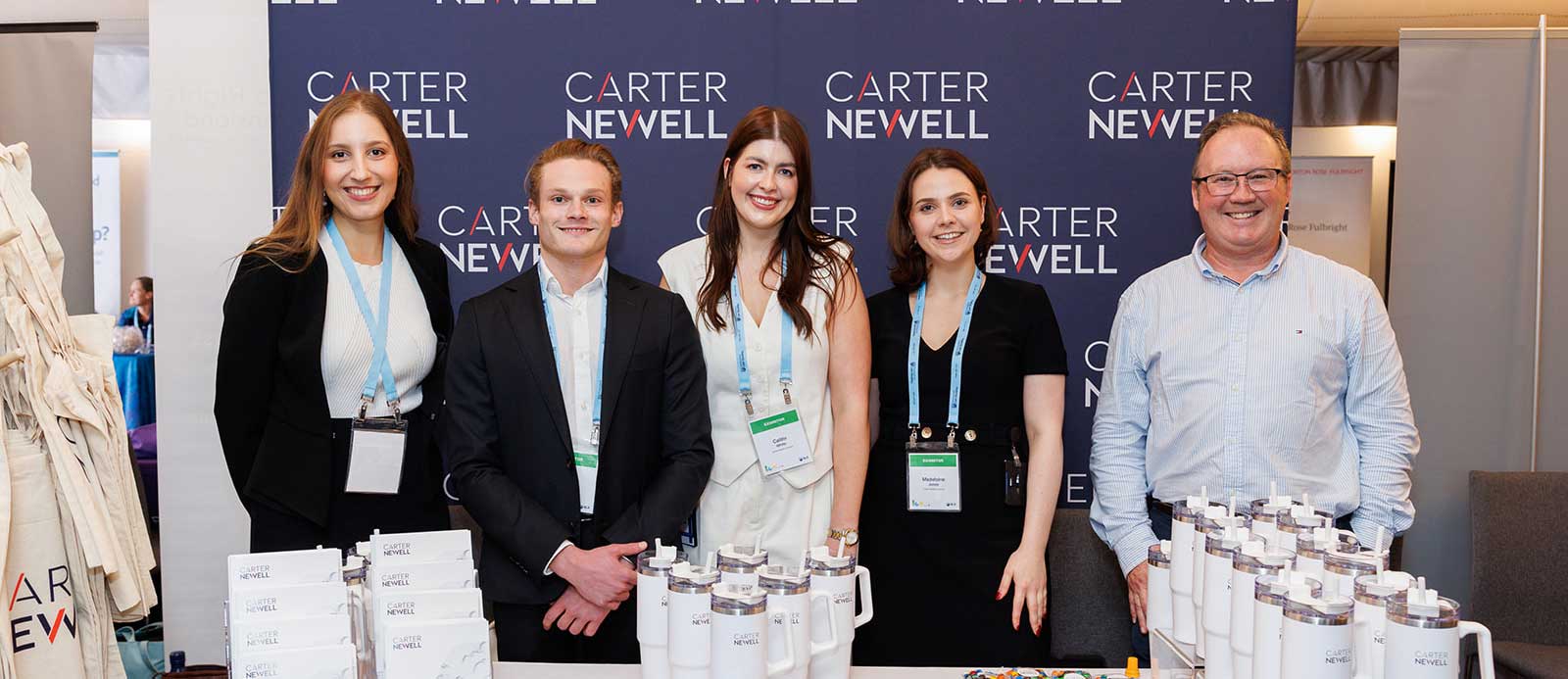 Carter Newell stall and an event