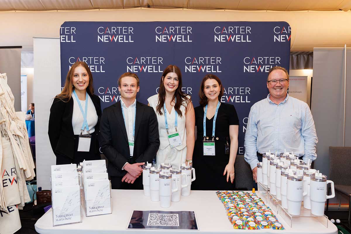Carter Newell stall and an event