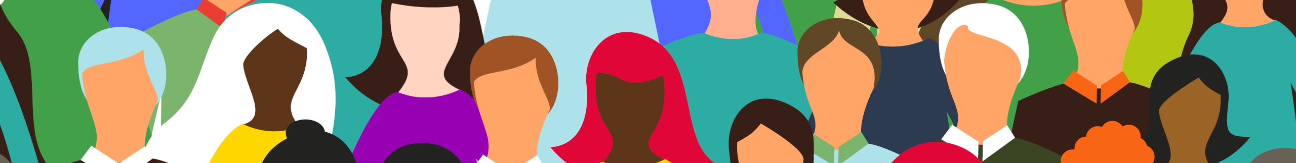 Illustration of a variety of people