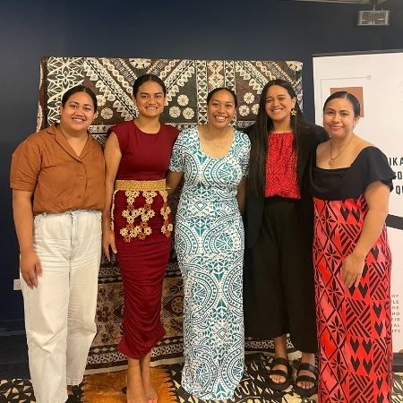 Prini with some fellow PLAQ members at a Domestic Violence Talanoa (conversation) in 2021