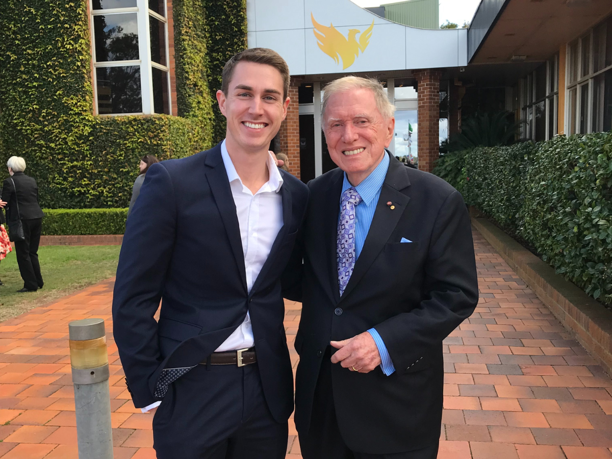Simon Playford and the Hon Michael Kirby AC CMG